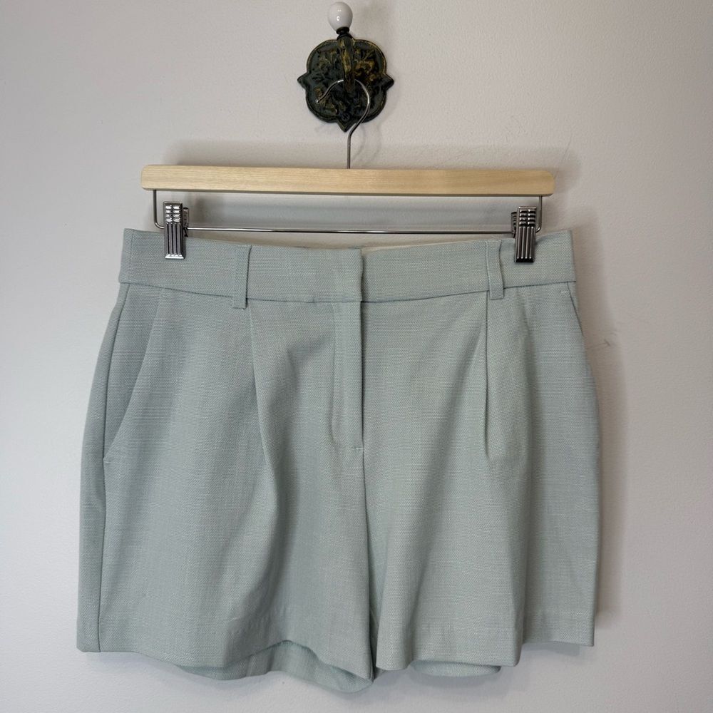 Calypso St. Barth High Waist Dress Shorts Women's Size 4 NWT Seafoam Coastal